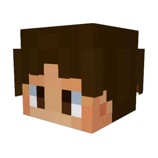 MrPlayMo Minecraft avatar head, 3D render