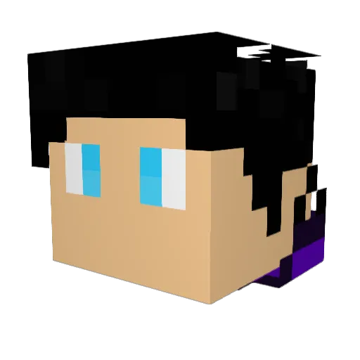 MrPlayerMan112 Minecraft avatar head, 3D render