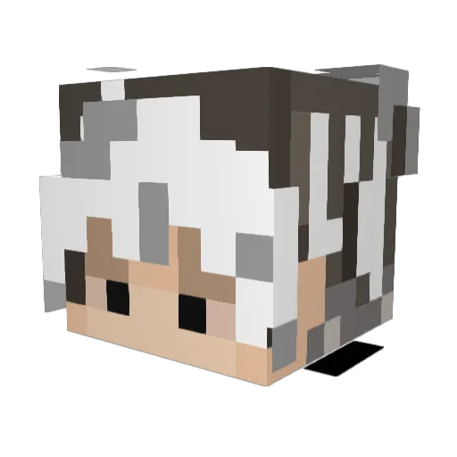 MrPleng Minecraft avatar head, 3D render