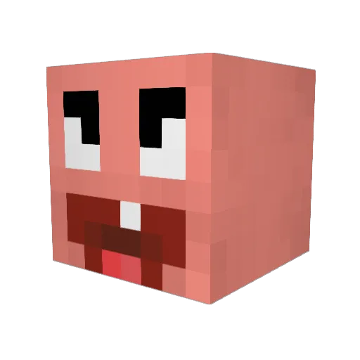 MrPman27 Minecraft avatar head, 3D render