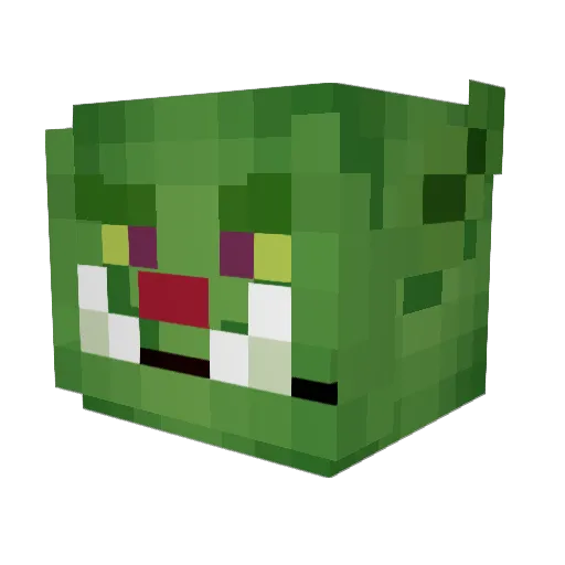 MrPogGoblin Minecraft avatar head, 3D render