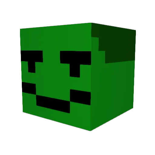 MrPon_ Minecraft avatar head, 3D render