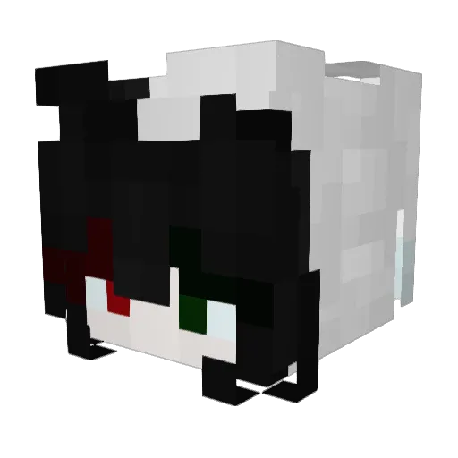 MrPonczek Minecraft avatar head, 3D render