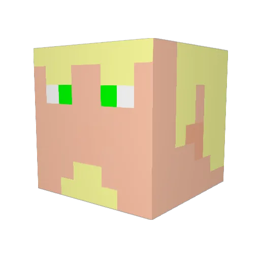 MrPooBear Minecraft avatar head, 3D render