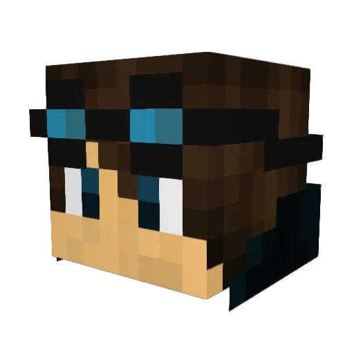 MrPoochie211 Minecraft avatar head, 3D render