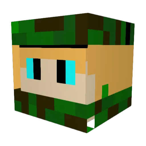 MrPootis_REAL Minecraft avatar head, 3D render