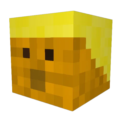 MrPoozoh Minecraft avatar head, 3D render