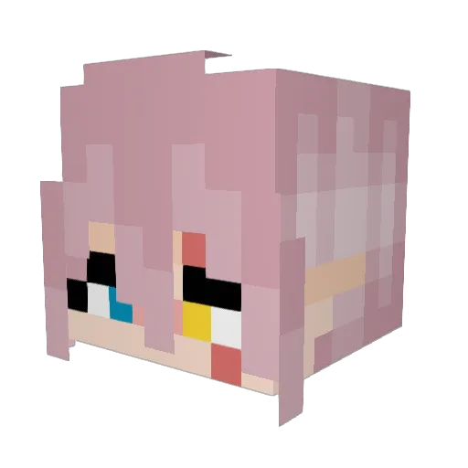 MrPorkChop69 Minecraft avatar head, 3D render
