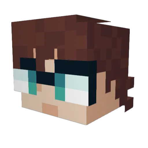 MrPorkchop241 Minecraft avatar head, 3D render