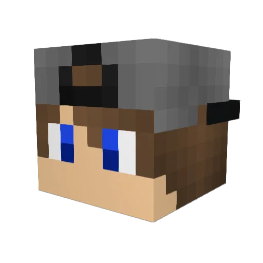 MrPorkers8 Minecraft avatar head, 3D render