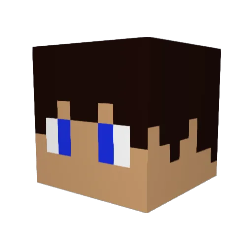 MrPotatoSauce Minecraft avatar head, 3D render