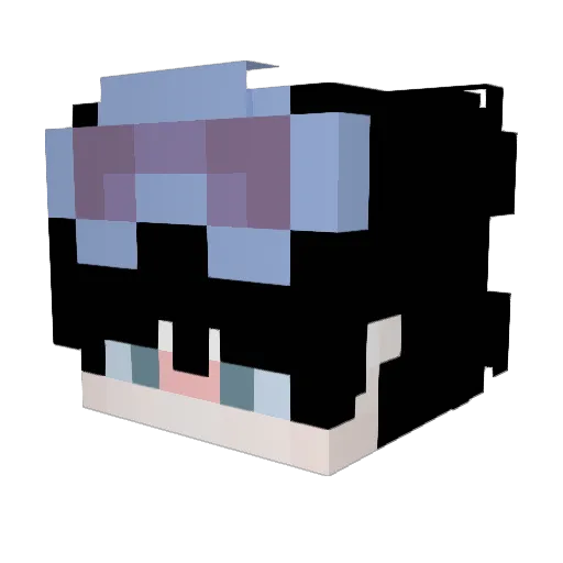 MrPotatoo_ Minecraft avatar head, 3D render