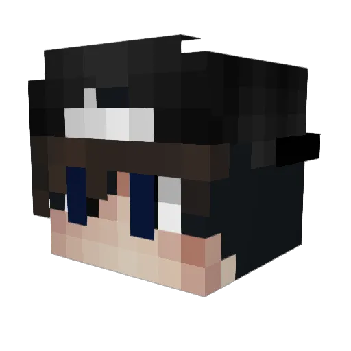 MrPoulpp Minecraft avatar head, 3D render