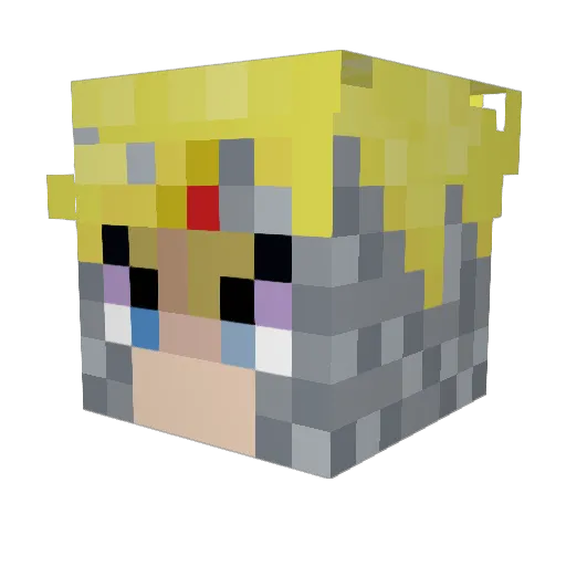 MrPresident0924 Minecraft avatar head, 3D render