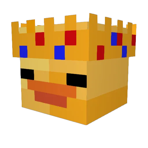 MrPresiduck Minecraft avatar head, 3D render