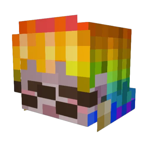 MrPringlesMaster Minecraft avatar head, 3D render