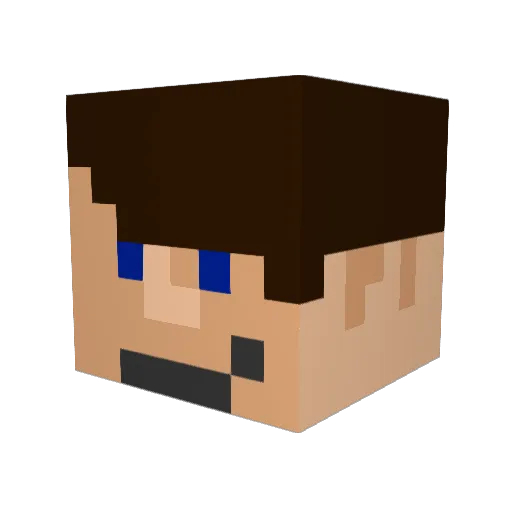 MrProGamer Minecraft avatar head, 3D render