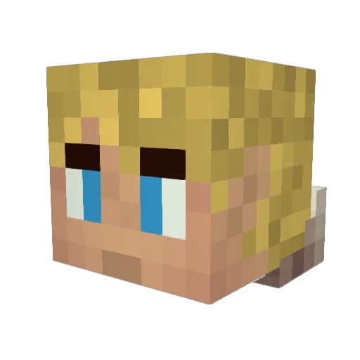 MrProbez Minecraft avatar head, 3D render
