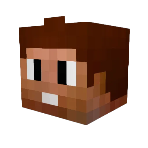 MrProcrastin8 Minecraft avatar head, 3D render