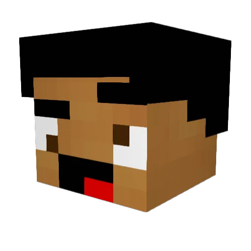 MrProcter Minecraft avatar head, 3D render