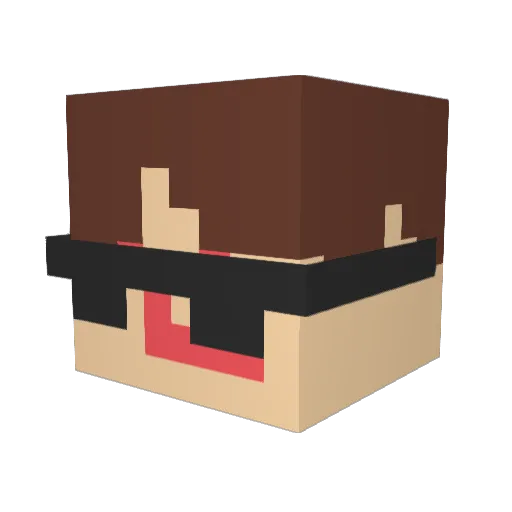 MrProsit Minecraft avatar head, 3D render
