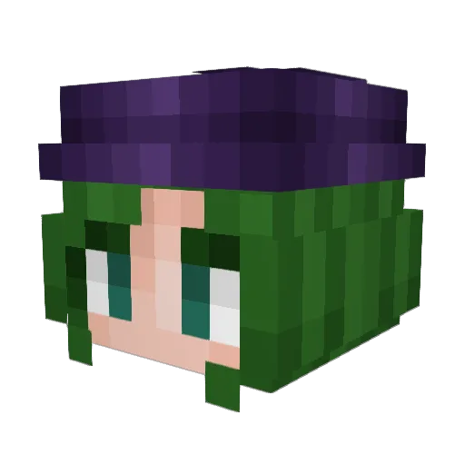 MrPublas Minecraft avatar head, 3D render