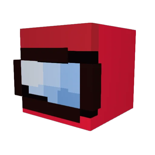 MrPuffChocolato Minecraft avatar head, 3D render