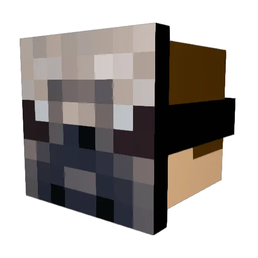 MrPugManGamer12 Minecraft avatar head, 3D render