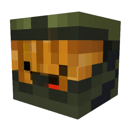 MrPumking Minecraft avatar head, 3D render