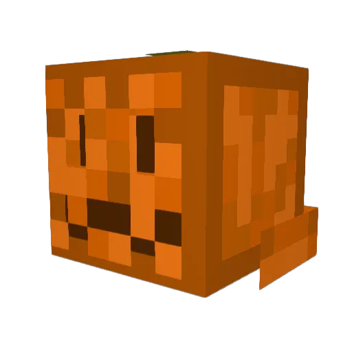 MrPumpkinlol Minecraft avatar head, 3D render