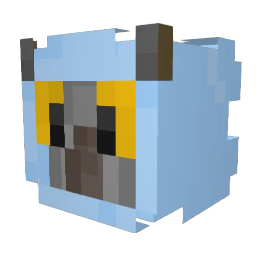 MrPumpykin Minecraft avatar head, 3D render