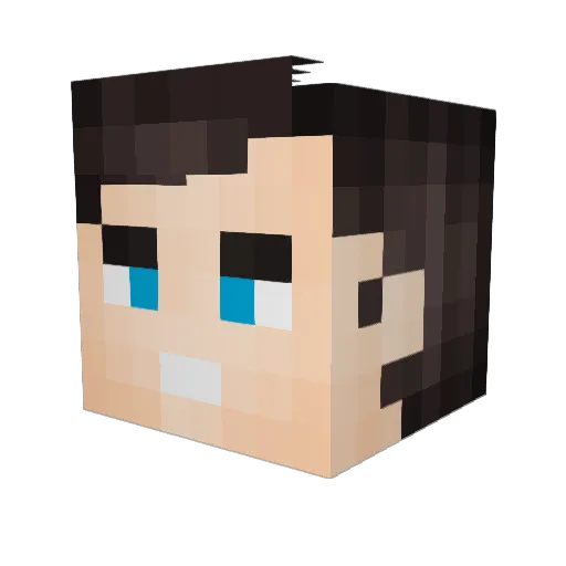 MrPurp1eGuy Minecraft avatar head, 3D render