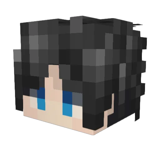 MrPwnda Minecraft avatar head, 3D render