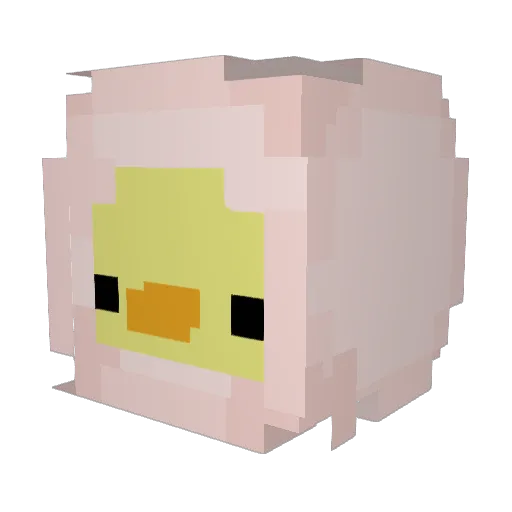 MrPypok Minecraft avatar head, 3D render