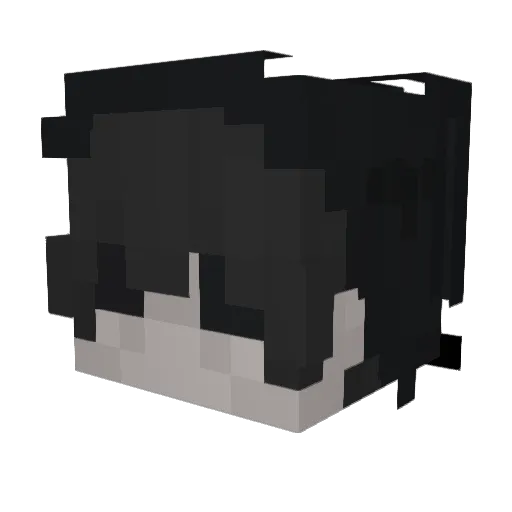 MrQuirkyKid Minecraft avatar head, 3D render