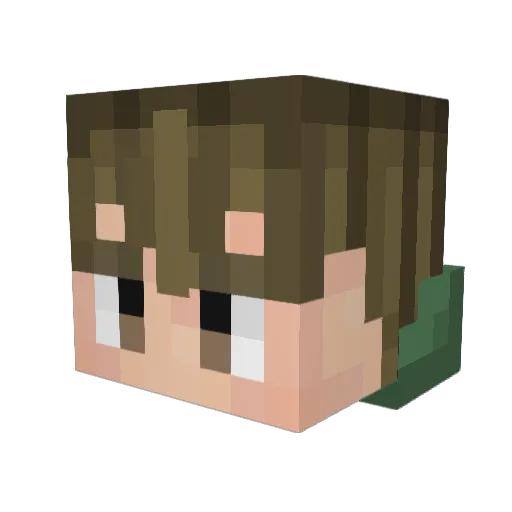 MrR_ Minecraft avatar head, 3D render