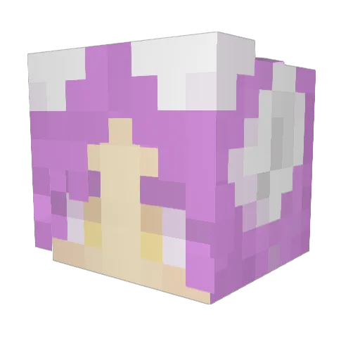 MrRadFox Minecraft avatar head, 3D render