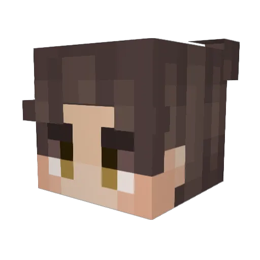 MrRadge Minecraft avatar head, 3D render