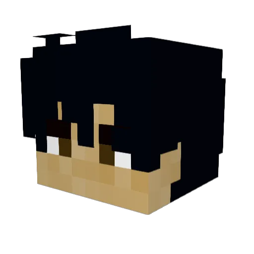 MrRadishhh Minecraft avatar head, 3D render