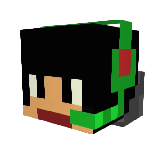 MrRagerGamez Minecraft avatar head, 3D render
