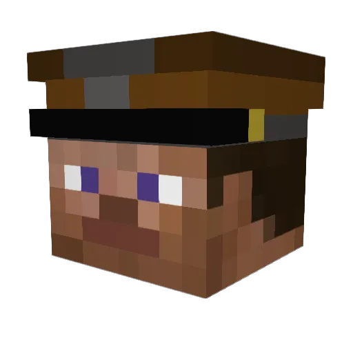 MrRaizo Minecraft avatar head, 3D render
