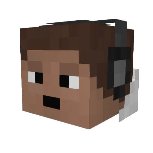 MrRamzes Minecraft avatar head, 3D render