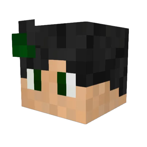 MrRapider Minecraft avatar head, 3D render