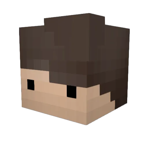 MrRaptor13 Minecraft avatar head, 3D render