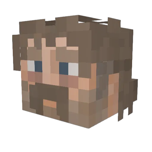 MrRaskolnikov Minecraft avatar head, 3D render