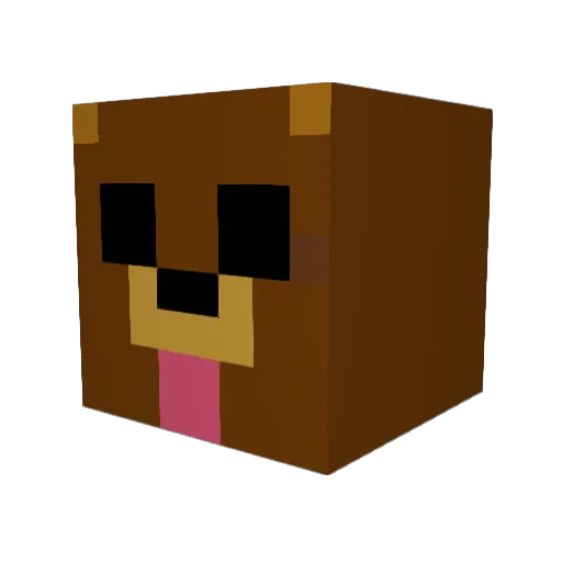 MrRatboy Minecraft avatar head, 3D render