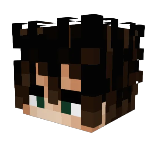 MrRco Minecraft avatar head, 3D render