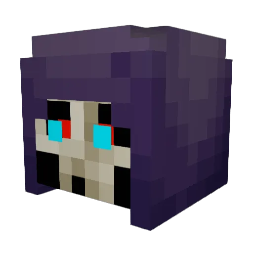 MrReap Minecraft avatar head, 3D render