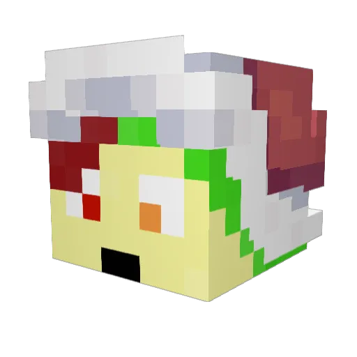 MrRedO_O Minecraft avatar head, 3D render
