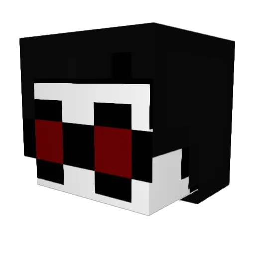 MrRedStone07 Minecraft avatar head, 3D render